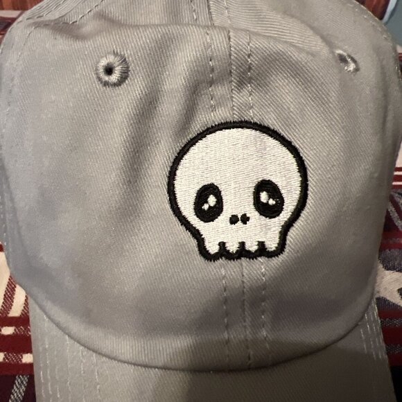 DALIX Skull Embroidery Dad Hat Baseball Cap Mens Womens Adjustable Back - Picture 2 of 6